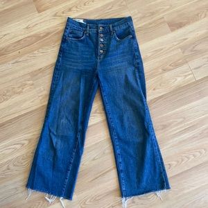 Marine Layer wide leg cropped jeans